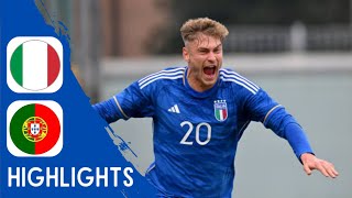 Italy vs Portugal  Highlights  U20 Elite League 21112023 [upl. by Gram]