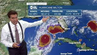 Tracking Milton  Still a powerful Category 5 Hurricane as it approaches Florida [upl. by Ardnael601]