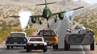 EPIC POLICE CHASES 30  BeamNG Drive  CRASHdriven [upl. by Daveda]