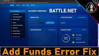 How to Fix Battlenet Add Funds Error 2022 [upl. by Musetta869]