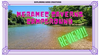 campground review video of Meramec Caverns Natural Campground Sullivan MO Float trips [upl. by Orose]