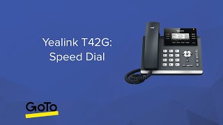 Yealink T42 Speed Dial [upl. by Yerot]