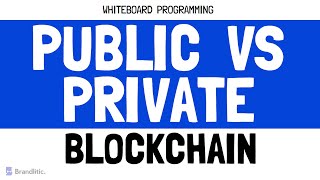 Public vs Private Blockchain  Difference Between Public and Private Blockchain [upl. by Nus]