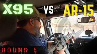 IWI TAVOR X95 VS AR15  ROUND FIVE  quotVEHICLE WORKquot  X95 PERFORMANCE REVIEW SERIES [upl. by Enyale]