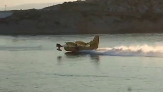 Canadair CL415 water bombers and idiots with boats [upl. by Arres414]