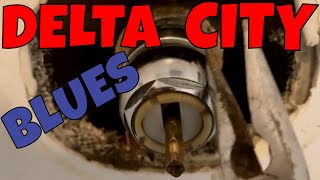 HOW TO REPLACE PARTS TO 40 YROLD DELTA SHOWER VALVE [upl. by Modie]