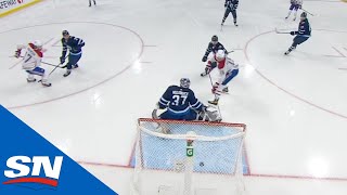 Jesperi Kotkaniemi Scores First Goal In CanadiensJets Series [upl. by Ingold917]