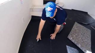 HOW TO INSTALL CARPET PAD [upl. by Jaclin]