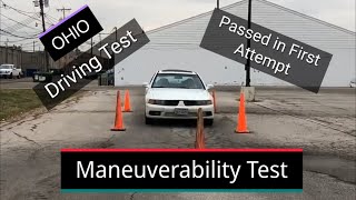 How to pass Maneuverability Test Ohio  Ohio Maneuverability Test  Driver license Test [upl. by Lebiralc463]