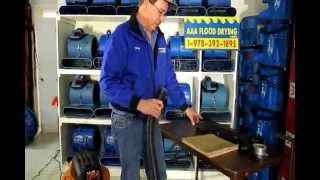 How to Remove Water from Wet Carpet Pad Basement Flood Damage Cleanup [upl. by Gemma659]