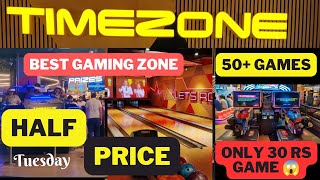 Timezone Half Price Games  Timezone Ambience Mall Gurgaon  Arcade gaming [upl. by Nnorahs]