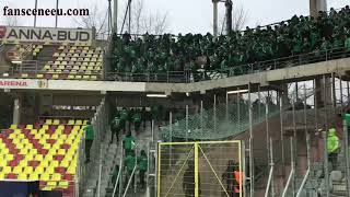 Korona Kielce  Radomiak Radom 11032023 zamieszanie pod sektorem gości [upl. by Tracay]