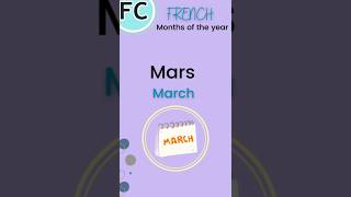 Learn French Months of the year pronunciation shorts [upl. by Bittencourt]