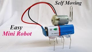 DIY How To Make Mini ROBOT Self Moving  Easy Science Project For KIDS [upl. by Eyak338]