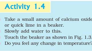 Dynamic Chemistry Water and Quicklime Interactionquotactivity 14 important questions [upl. by Flight]