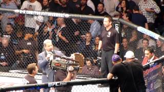 Bruce Buffer quotWE ARE LIVEquot at UFC 168 [upl. by Godbeare]