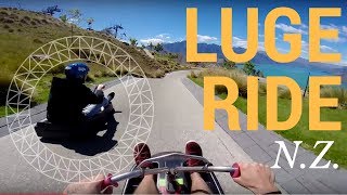 High Speed Luge in HD Queenstown New Zealand GoPro POV [upl. by Olumor]