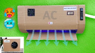 How to make AC  Smart Air Conditioner At Home  Powerful AC [upl. by Naihtsirc]