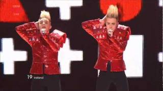 Ireland quotLipstickquot Jedward  Eurovision Song Contest Semi Final 2011  BBC [upl. by Ahsetel]