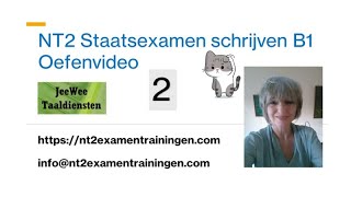 NT2 Staatsexamen Schrijven B1  Examentraining Oefenvideo 2  Zin aanvullen  Nederlands leren [upl. by Ecnerret]