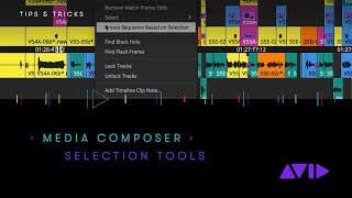 Avid Media Composer — Selection Tools in the Timeline [upl. by Atiuqahc]