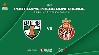 Žalgiris  AS Monaco  Press Conference  EuroLeague 202425 Round 7 [upl. by Garibold]