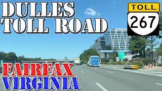 VA 267 West  Dulles TOLL Road  Dulles Greenway  Fairfax  Virginia  4K Highway Drive [upl. by Biggs]