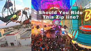 Las Vegas Zip Line Downtown Slotzilla [upl. by Ailaro]