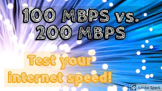 COMPARE 100 MBPS vs 200 MBPS INTERNET SPEED TEST [upl. by Arnold]