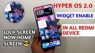 hyper OS 20 new home screen widget enable now all redmi device [upl. by Issej]