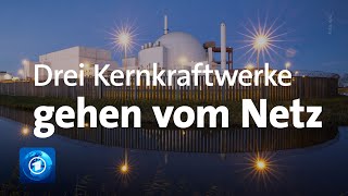 Atomausstieg Gundremmingen Grohnde und Brokdorf gehen zum Jahresende vom Netz [upl. by Olinad511]