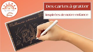 Comment créer une carte à gratter personnaliséeDIY Cricut [upl. by Akinod]