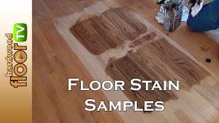 Hardwood Floor Stain Color Samples [upl. by Mossberg203]