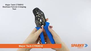 Major Tech CTR0510  Bootlace Ferrule Crimping Tool [upl. by Kawai]