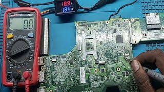 Dell Inspiron n4110  VIN line short  NO display   solved [upl. by Nosrej]