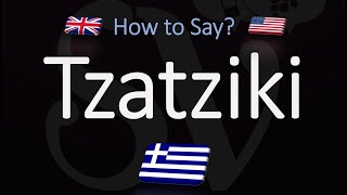 How to Pronounce Tzatziki Sauce CORRECTLY [upl. by Edge]