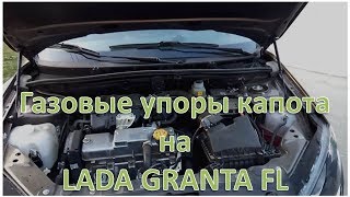 Газовые упоры капота на LADA GRANTA FL [upl. by Toor352]