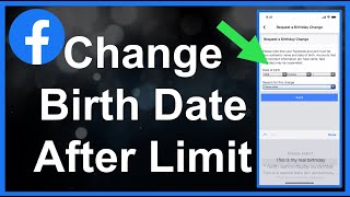 How To Change Birth Date Birthday On Facebook After Limit [upl. by Marchal377]