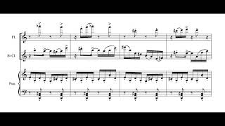 FINZIS BRAIN for Flute Clarinet and Piano [upl. by Konstantine456]