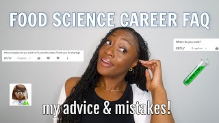 FOOD SCIENCE QampA salary transparency job interview mistakes where I work  my career advice [upl. by Katlaps]