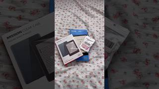 unboxing my kindle🎀 books booktube bookrecs booktok kindle asmr bookworm [upl. by Yelbmik]