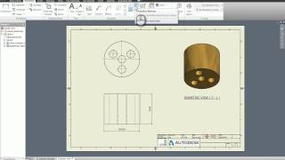 Creating Technical Drawings in Autodesk Inventor Tutorial [upl. by Reed]