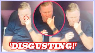 Euro 2024 fans spot Ronald Koeman doing disgusting act just like Joachim Low [upl. by Reemas]