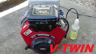 VANGUARD VTWIN 16HP BRIGGS AND STRATTON MANCO GOKART [upl. by Dlaner139]