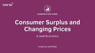 Consumer Surplus and Changing Prices [upl. by Eido]