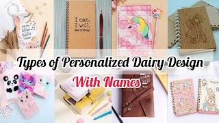 Types of personalized diary designs with names 2022personalised diaryCheapest Wonderful Diaries [upl. by Yellehs]