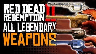 ALL Unique quotRAREquot Weapons in Red Dead Redemption 2  Legendary Gunslinger Weapons amp Details [upl. by Annodas]