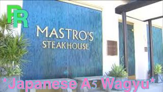 Mastros Steakhouse Beverly Hills  Lobster Wagyu amp MORE [upl. by Kannav]