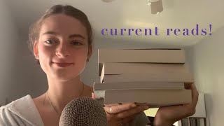 Book ASMR Current Reads book tapping page turning ramble [upl. by Kaasi]