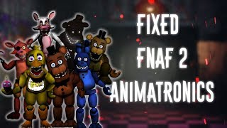 FNAF  Speed Edit Making Fixed FNAF2 Animatronics [upl. by Atnauqahs]